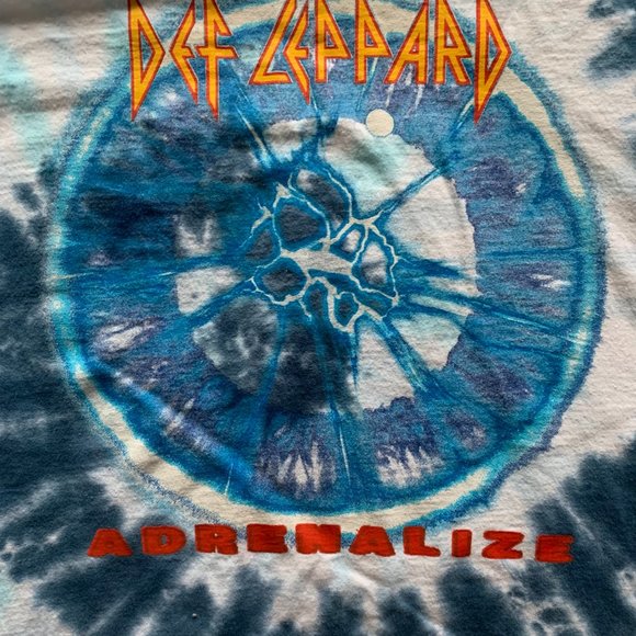 Def Leppard Adrenalize Tie Dye T-Shirt. Medium. Official Def Leppard. - Picture 3 of 6
